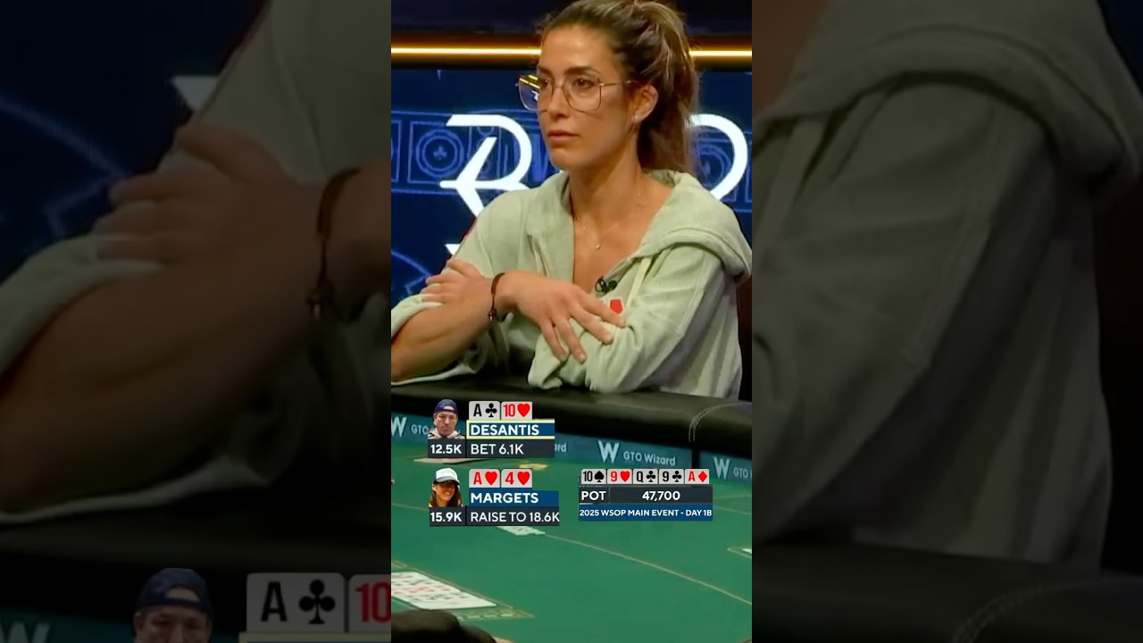 LEO MARGETS SE INVENTA ESTA MAGIA EN WSOP MAIN EVENT #poker #allin #leomargets #bluff #margets #wtf