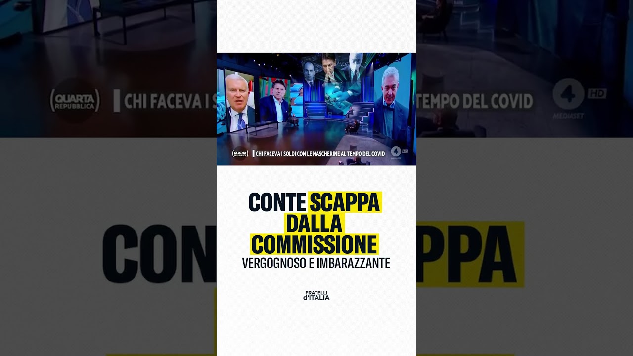 Giuseppe Conte dovrebbe riferire in Commissione Covid perch&eacute; gli italiani meritano trasparenza.