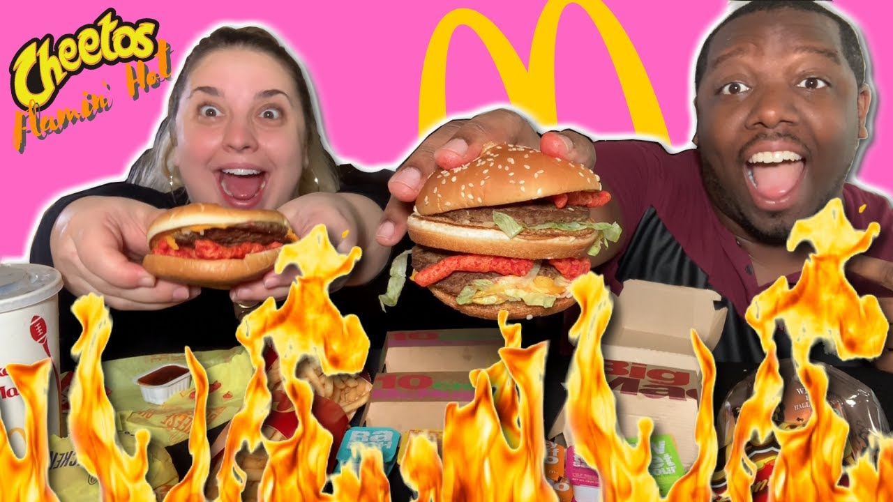 Mcdonald's Mukbang 먹방 w/ Flaming Hot Cheetos! | HILARIOUS Story About How Kristin Can't Run