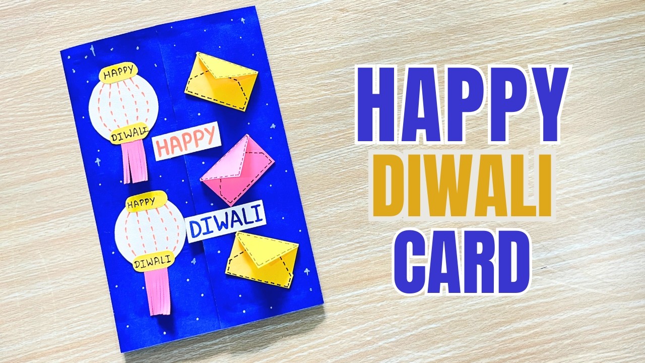 How to Make Diwali Card at Home | Easy Lantern Craft for Diwali 2025