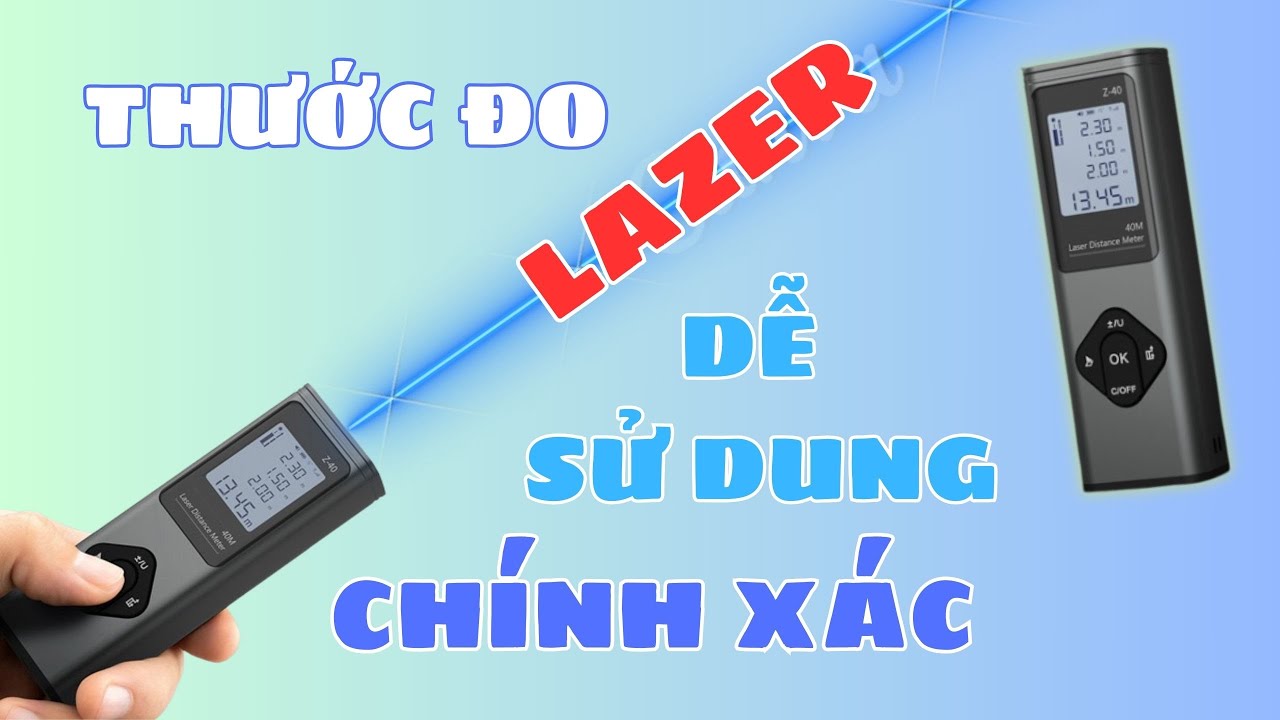 Thước đo điện tử laser RONGUAN LR1 Z40 Dễ Sử Dụng - Kết Quả Chính Xác