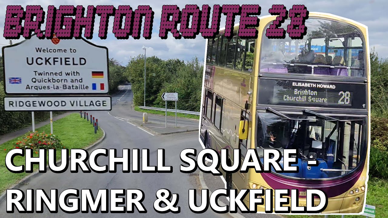 Brighton Bus Route 28: Churchill Square - Lewes - Ringmer - Uckfield