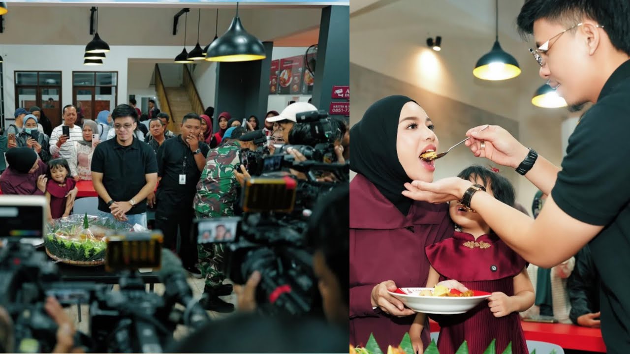 ATTA AUREL TERHARU, OPENING LAMAK RASA RAMAI PELANGGAN #attahalilintar 