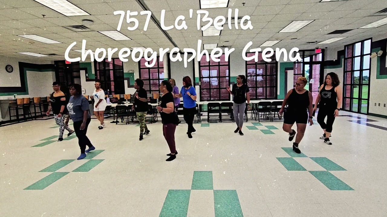 757 LA'BELLA *New Line Dance *  music: LA,  Artist: Bella Vantes,