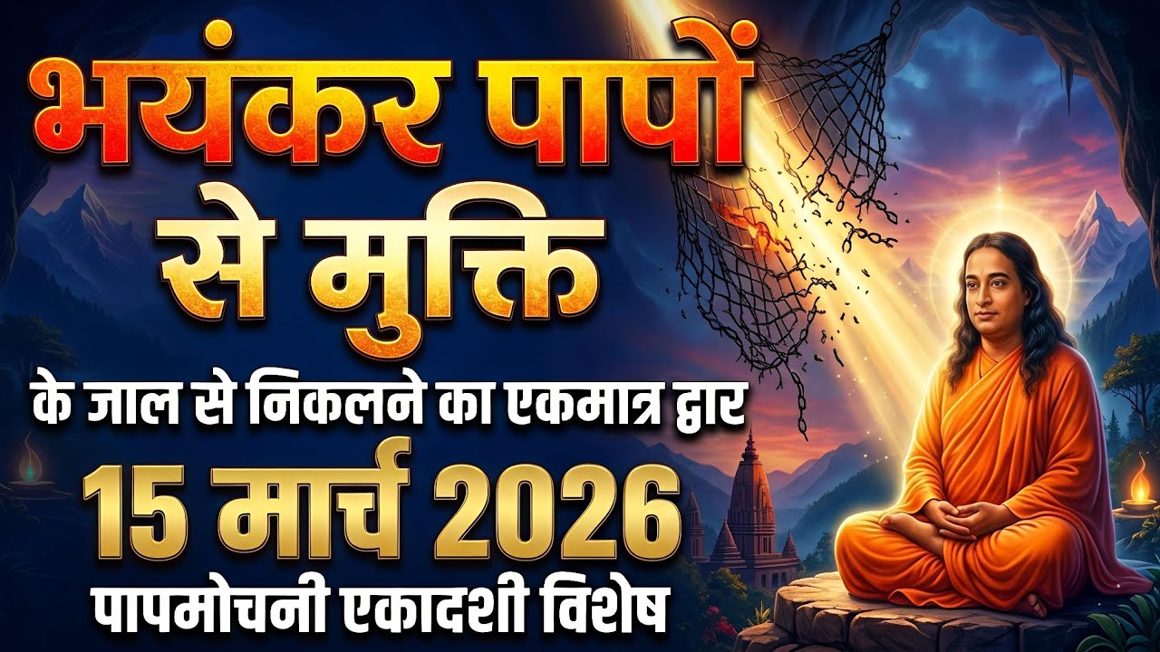 पुराने सभी पापों से मुक्ति का एक मात्र द्वार 15 मार्च 2026 | पापमोचनी एकादशी | Paramhansa Yogananda
