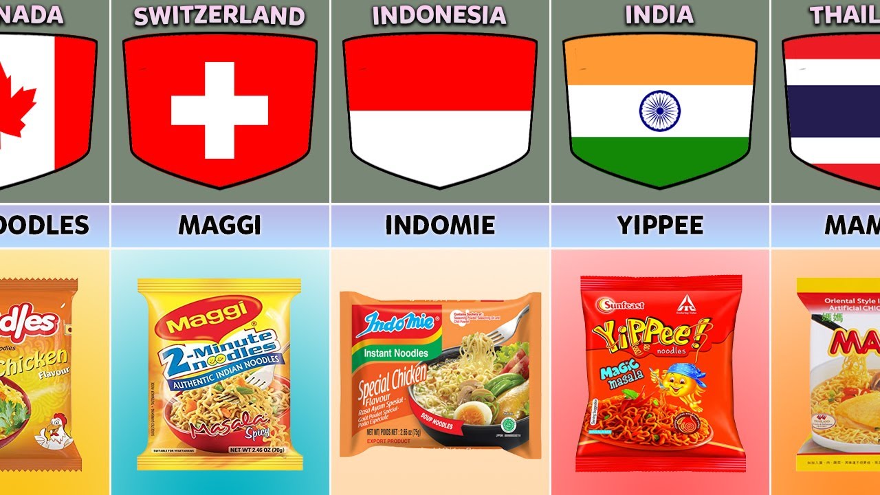 Noodles From Different Countries
