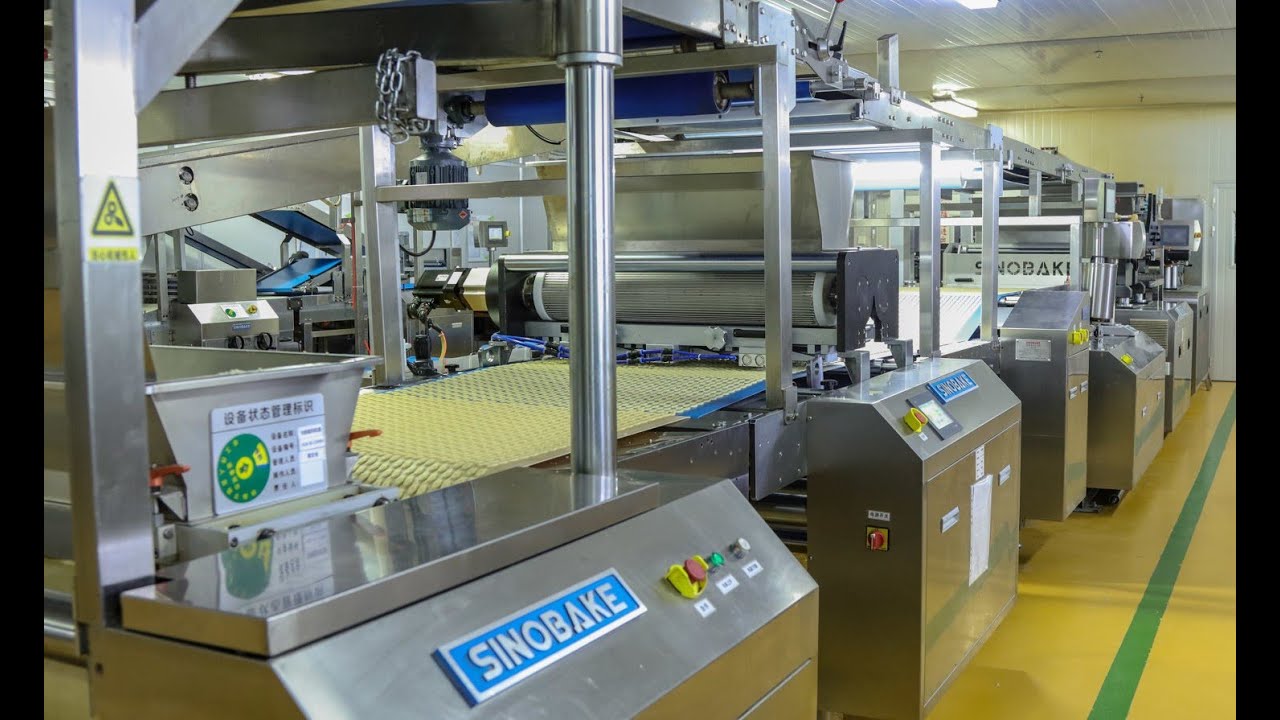 SINOBAKE Hard Biscuits Marie Biscuits Making Machine  New Design#mariebiscuit #youtube