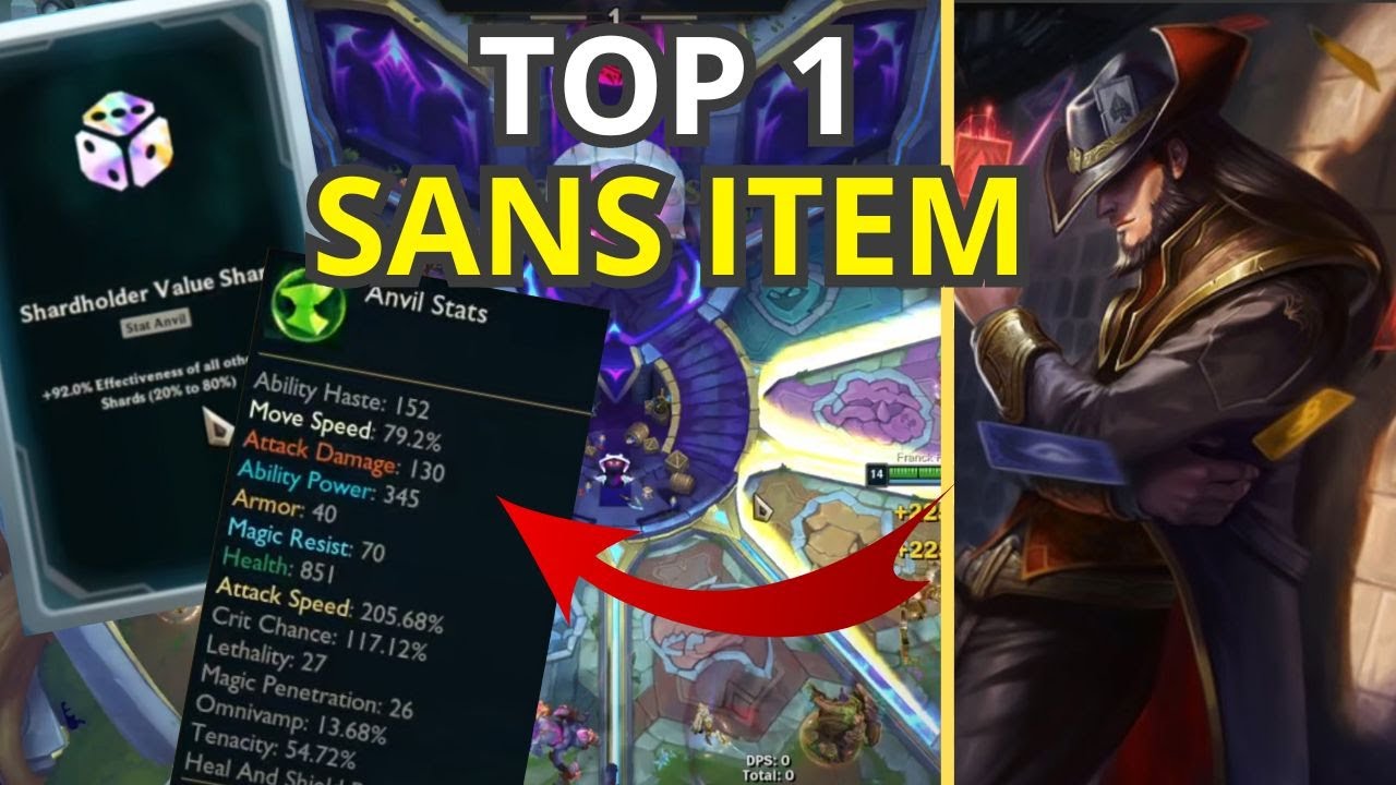 J'AMÉLIORE LA STRATÉGIE SANS ITEM AVEC TWISTED FATE EN 2V2 ARENA