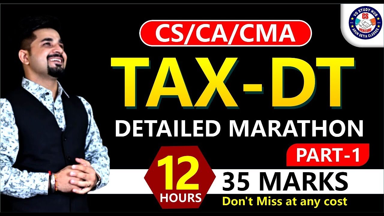 🔴INCOME TAX DETAILED MARATHON🔴 | PART - 1 | December 2022 | CS/CA/CMA Students | CA VIVEK GABA |