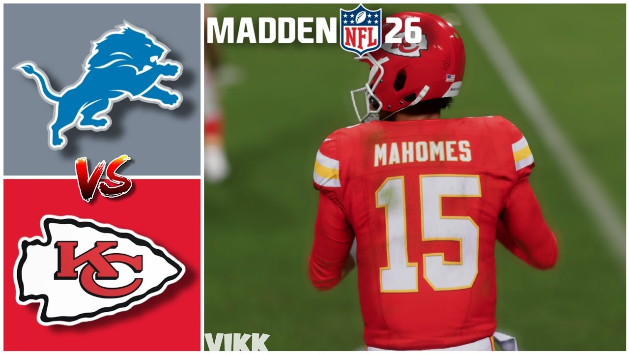 Lions vs Chiefs Week 6 Simulation (Madden 26 Rosters)