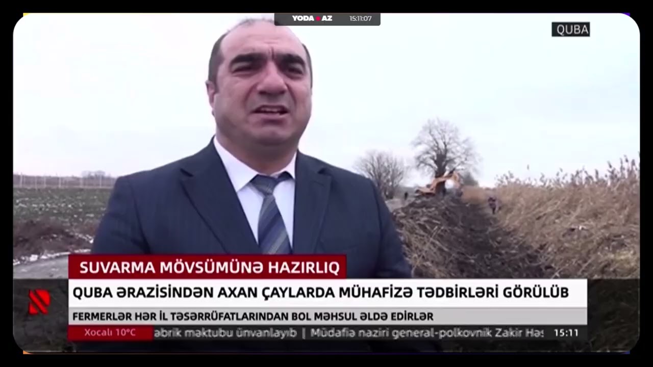 Quba ərazisindən axan çaylarda mühafizə tədbirləri görülüb - Real TV 21.02.2026