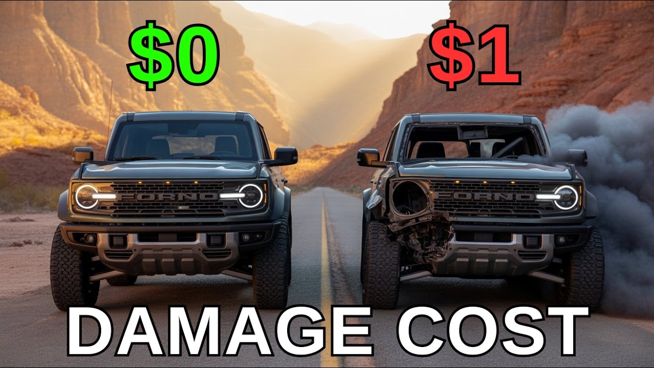 Realistic Crashes BeamNG.drive Damage Cost Ford Bronco Raptors | Epic Wallet Survival