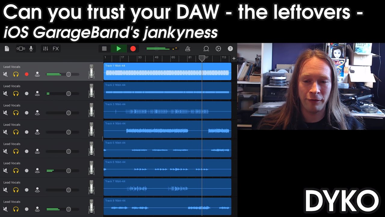 Can you trust your DAW? Part 2 - The leftovers - iOS GarageBand Jankyness