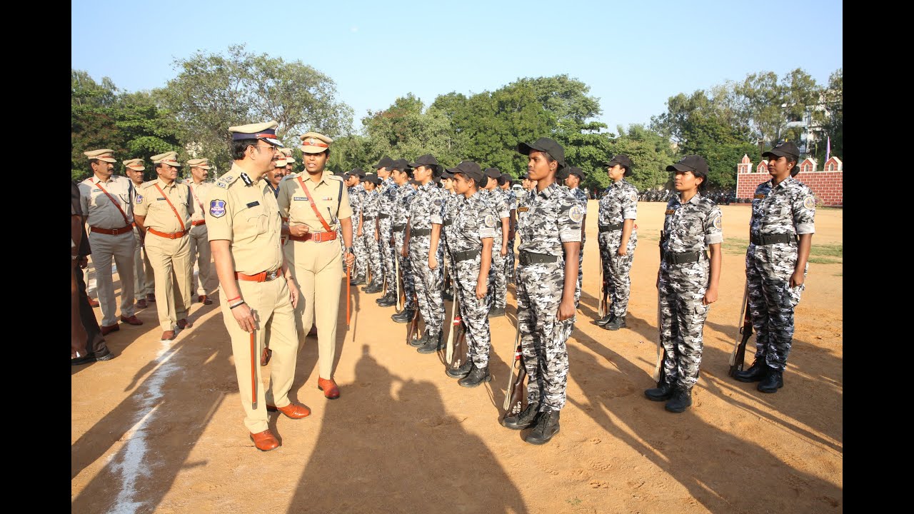SRI VC SAJJANAR IPS COMMISSIONER OF POLICE HYDEDRABAD/PARTICIPATED  IN PARADE AT CAR HQTRS,HYDERABAD