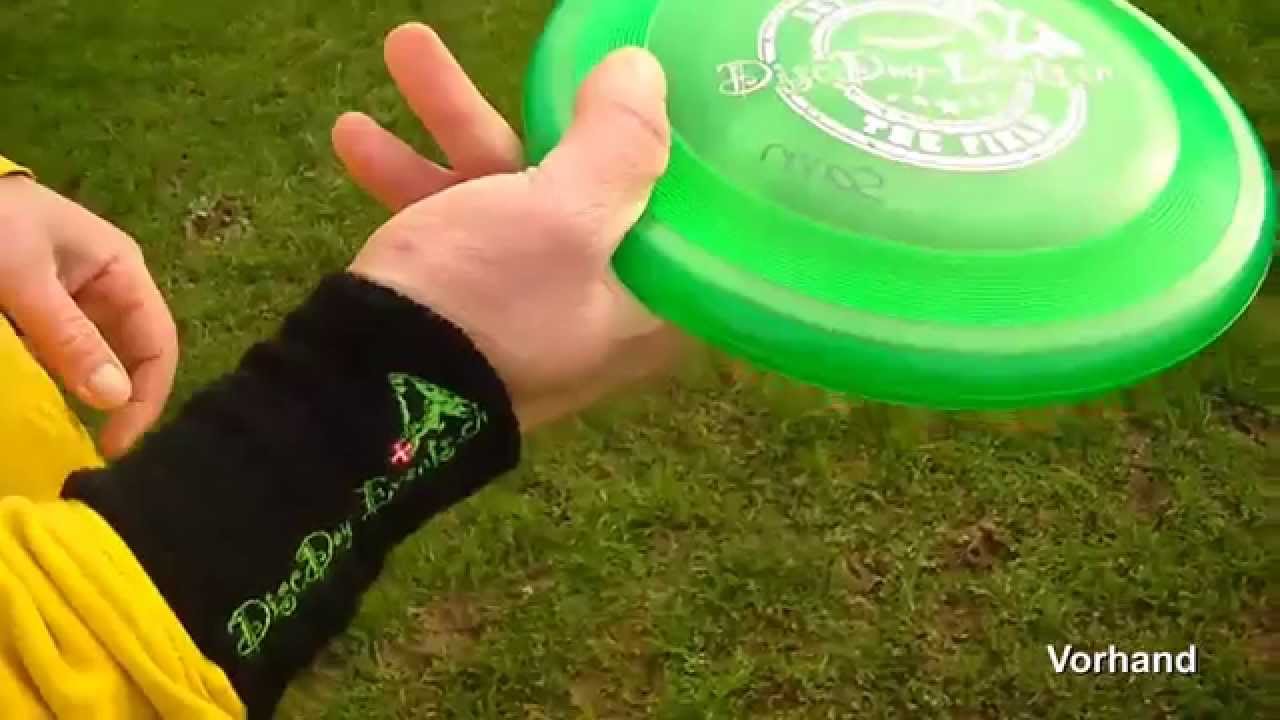 Frisbee-Wurf Rückhand und Vorhand