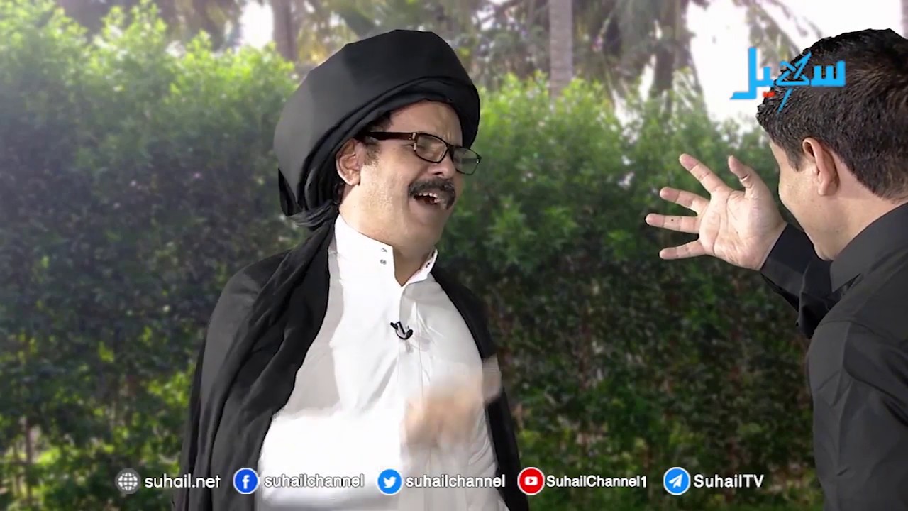 (محاضرة للمرجع آية الله اكبر معرجاني) مع الفنان الاضرعي وزكريا الربع