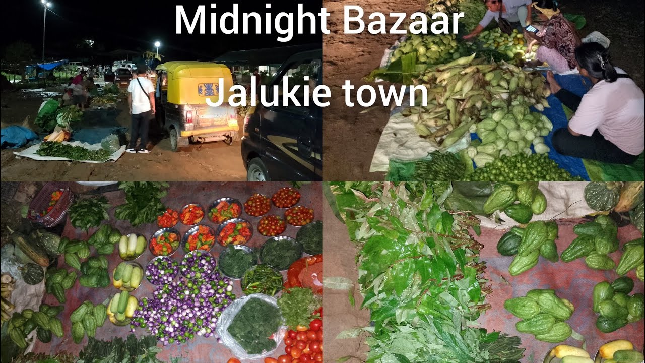 Exploring Midnight Organic Vegetable Bazaar Jalukie town Peren Nagaland