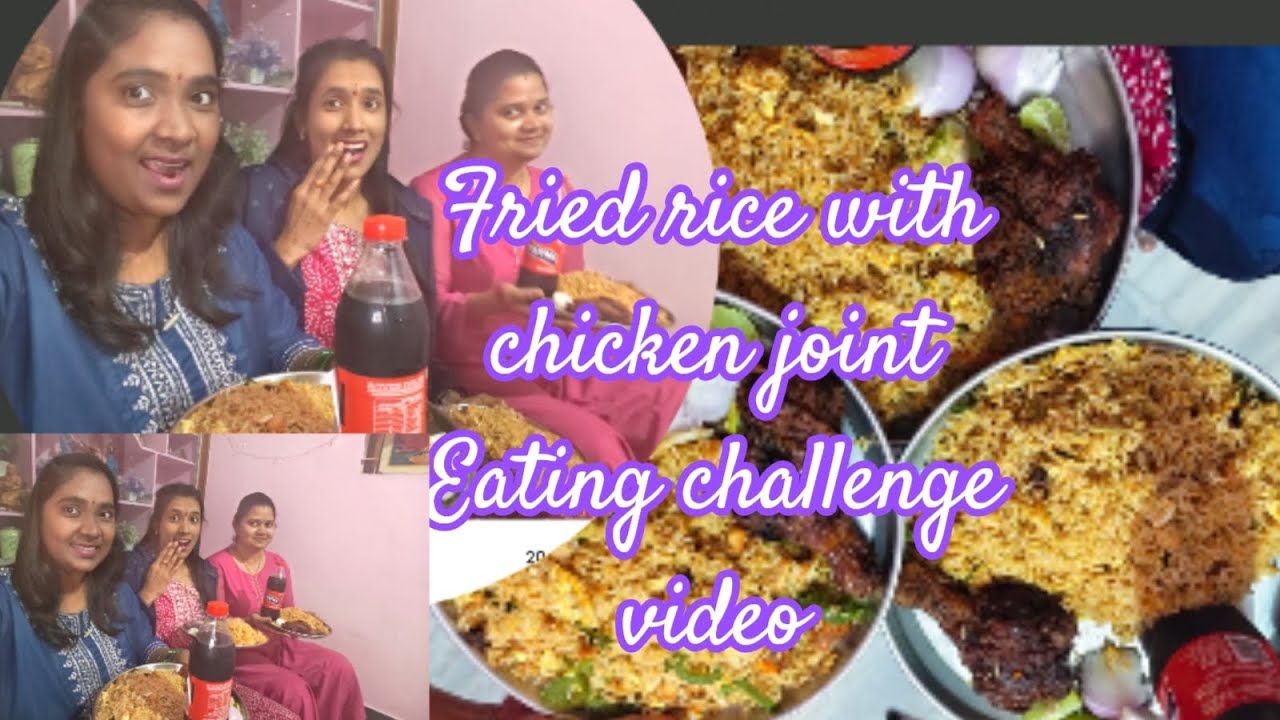 Friedrice eating challenge# #it's me baby banno#crazy funn with Saima#Ramya to Saradha muchatlu 