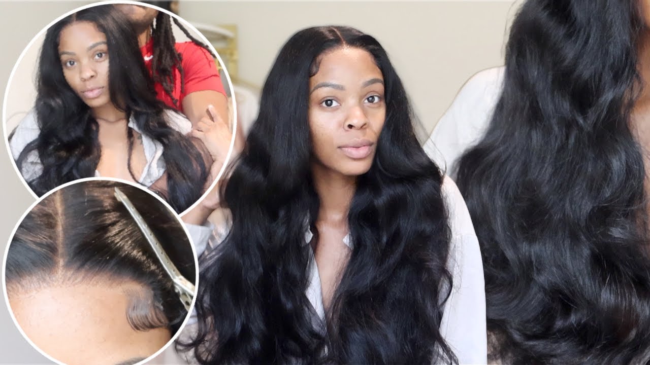 Get cute for HIM TOO sis! 🥰 Glueless/Pre-cut Lace Wig Install Ft. Alipearl Hair ♡