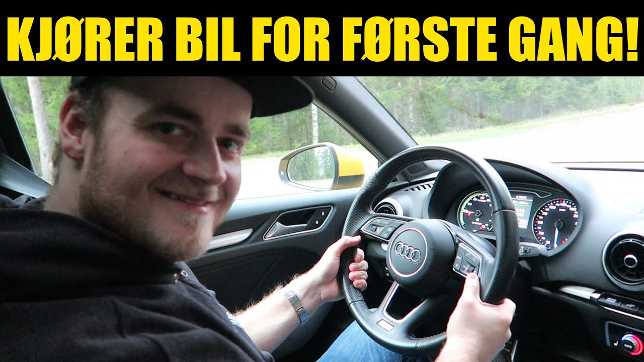 KJØRER BIL FOR FØRSTE GANG!