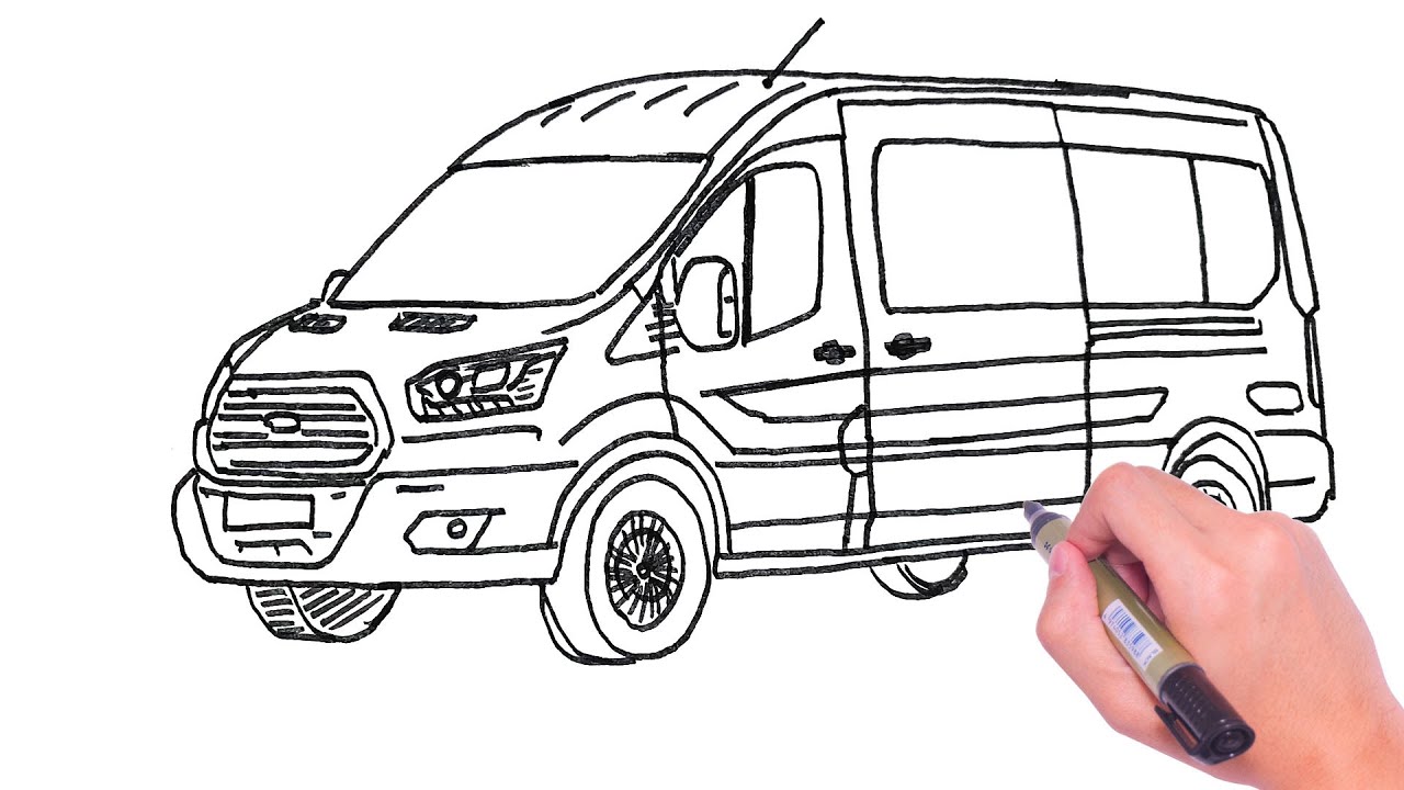 Ford Transit Çizimi | ÇOK KOLAY -Ford Transit Nasıl Çizilir ?