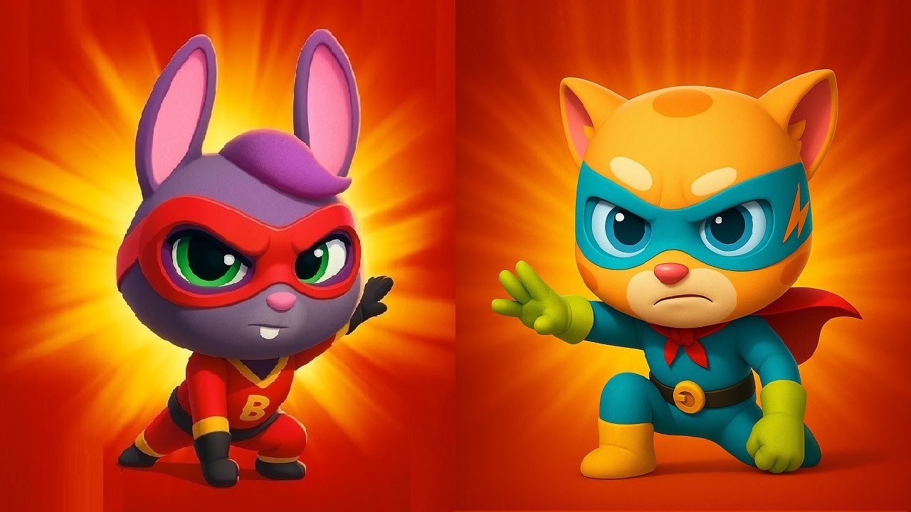 Talking Tom Hero Dash New Update 2025 New Character SUPER BECCA VS SUPER GINGER Gameplay