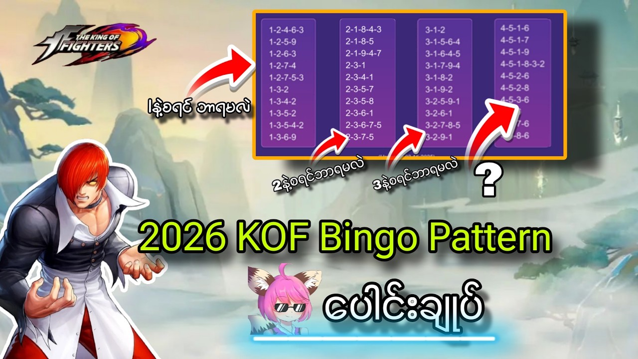 KOF EVENT မှာ ကိုယ့်ရဲ့ Bingo န့ပါတ်က Draw ဘလောက်သွားရမလဲ အစအဆုံး😋