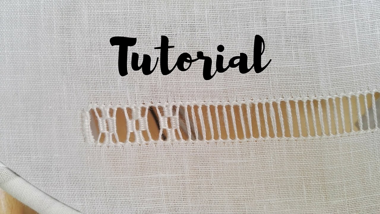 RICAMO Tutorial - Sfilatura a Rombi