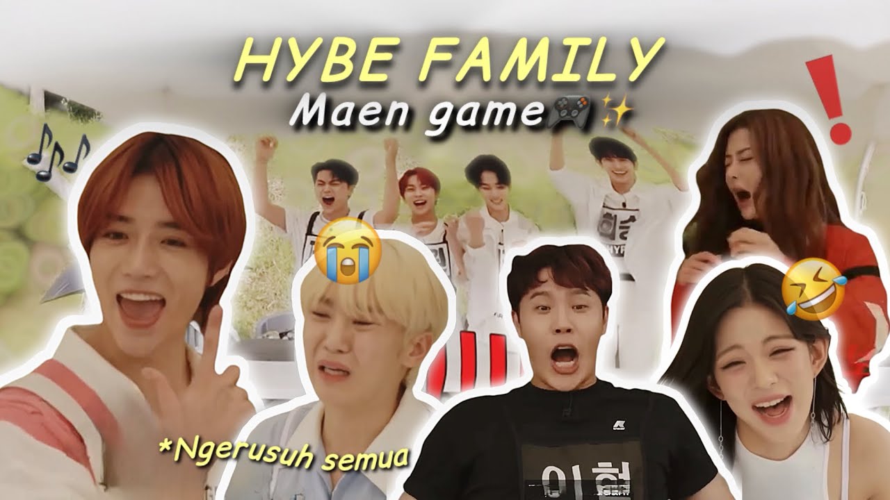 KETIKA HYBE FAMILY MAEN GAME🎮✨/kpop funny moments