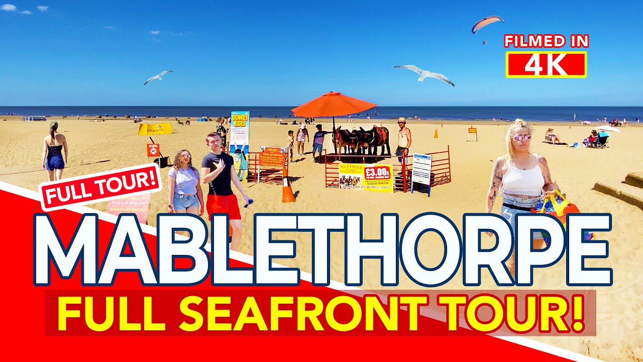 MABLETHORPE | Tour of Mablethorpe from the town to Mablethorpe Beach | 4K Walk