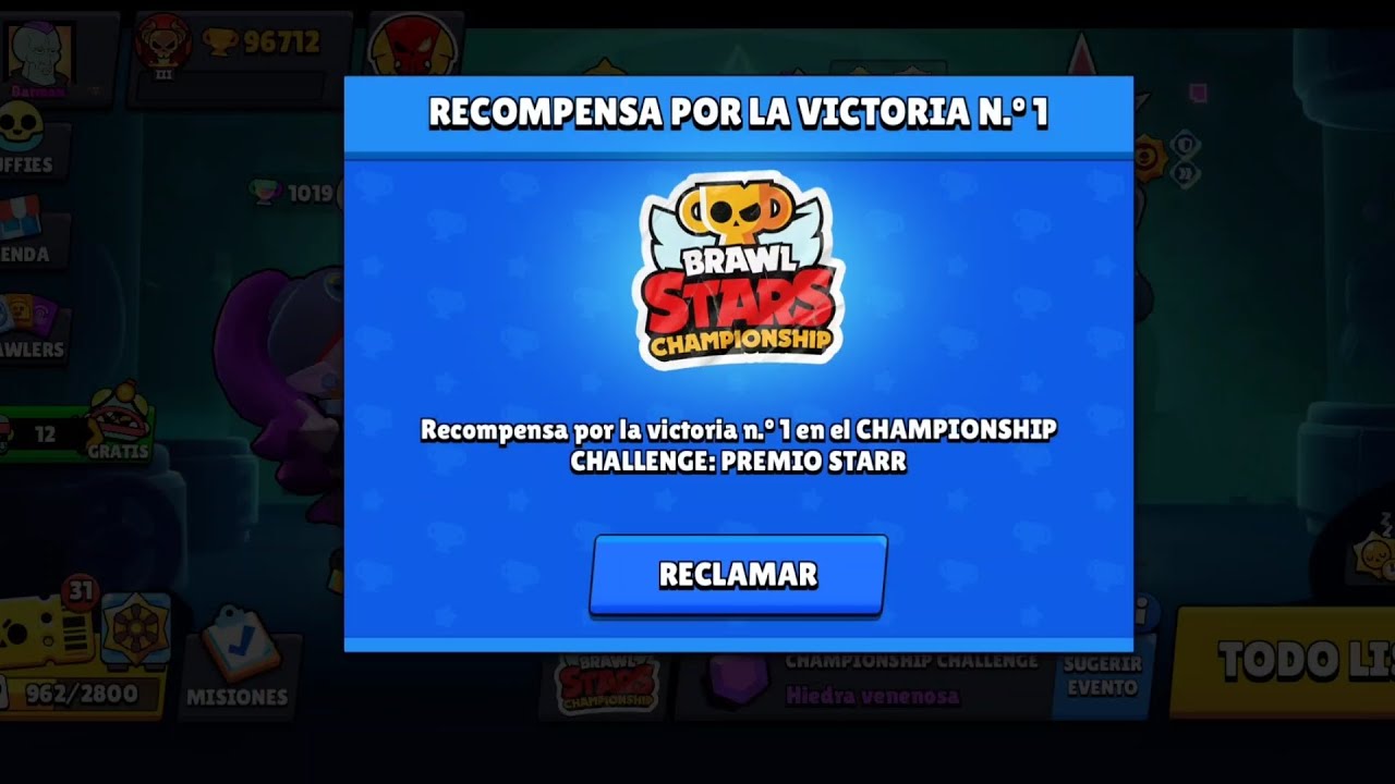 Lograre completar el desafío de Brawl star Championship ( final inesperado )