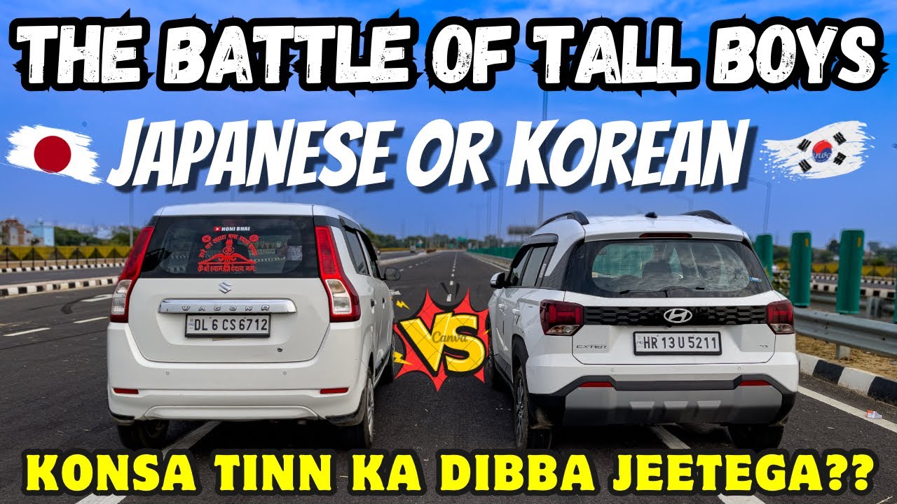 Exter VS wagon R | Suzuki VS Hyundai | Японцы против корейцев | Битва высоких парней начинается |...