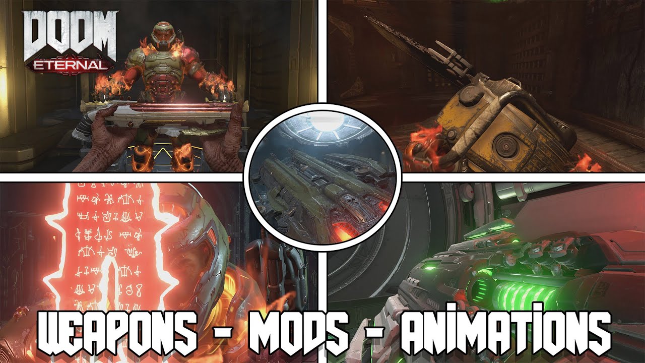 DOOM Eternal - All Weapon and Ability Locations, Power Ups, Weapon Mods and Weapon Animations (PC)
