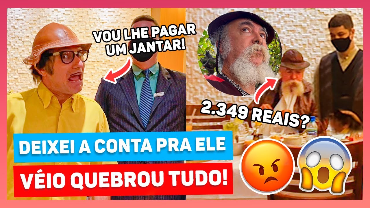 MUÇÃO OFERECE JANTAR PRA LUIZ DO SOM PERDOÁ-LO E DEIXA O VÉIO COM A CONTA DE + DE 2 MIL PRA PAGAR!