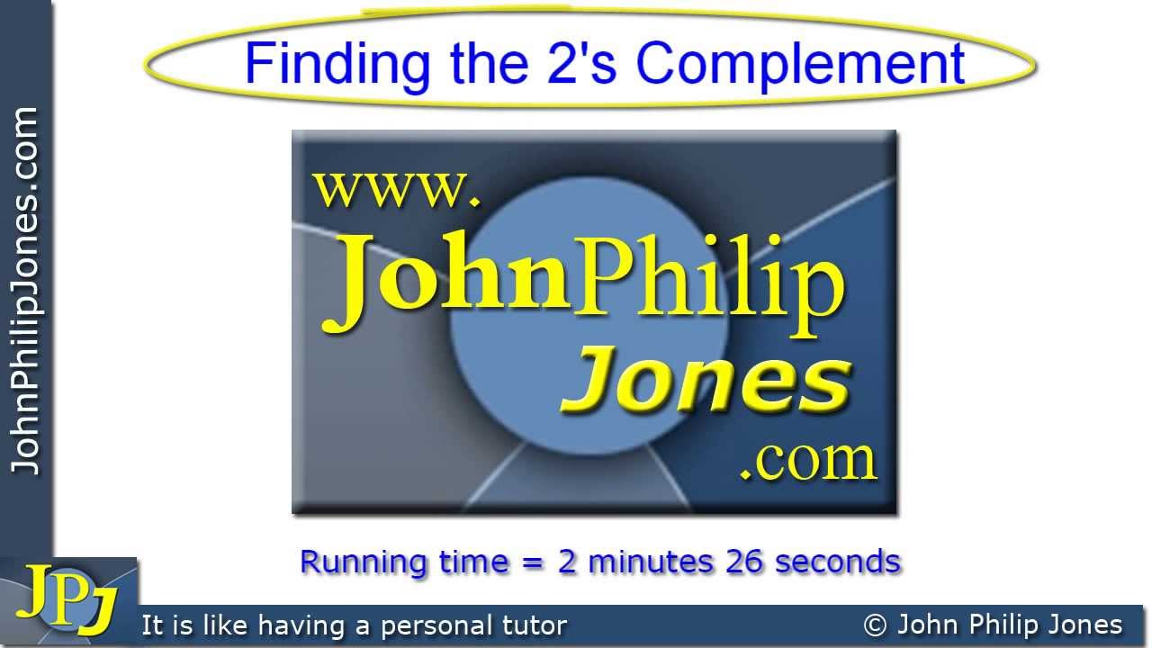 Finding the 2's Complement