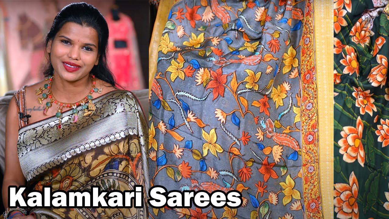 Beautiful Kalamkari Sarees | Mugdha Sarees by SashiVangapalli | Silk Sarees | @Bride Essentials ​