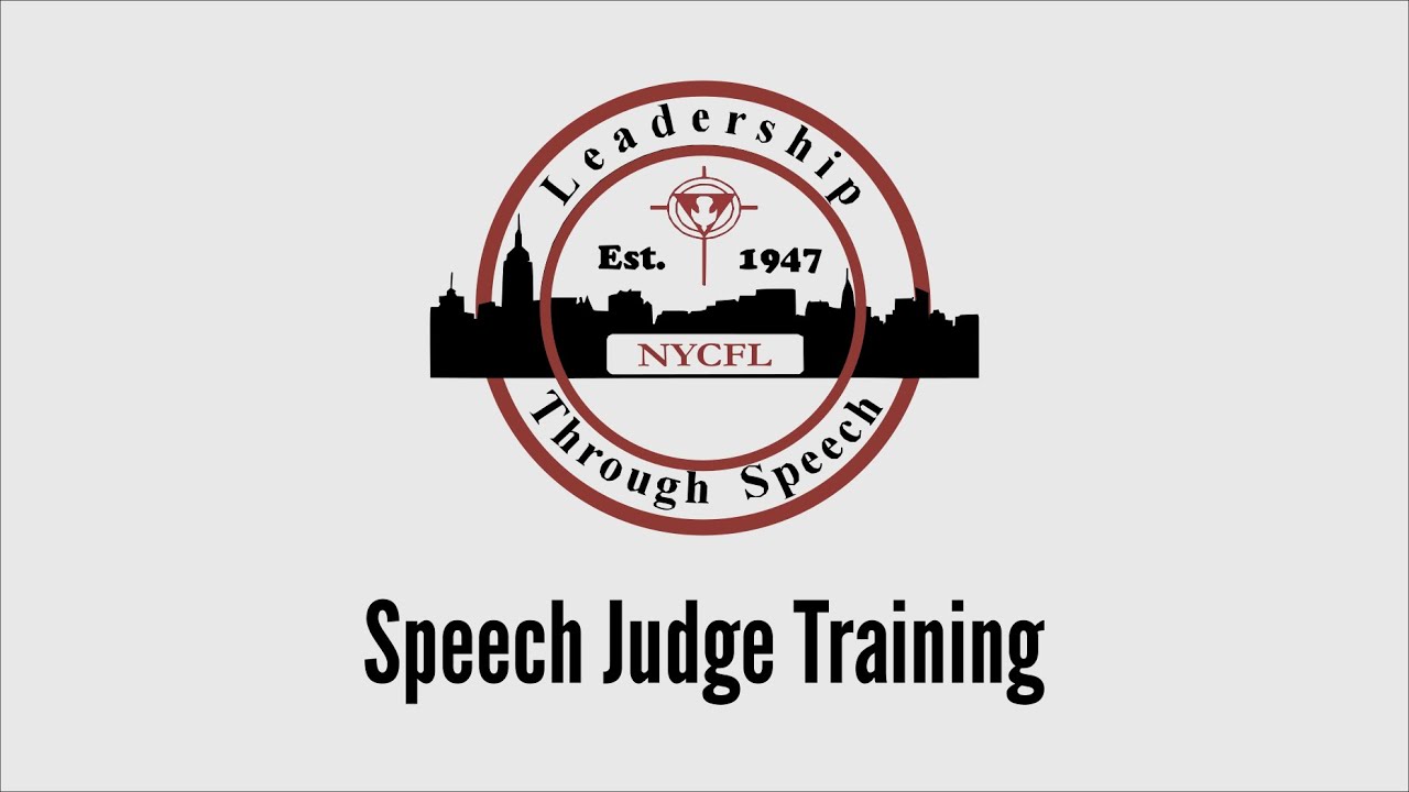 NYCFL Speech Judge Training