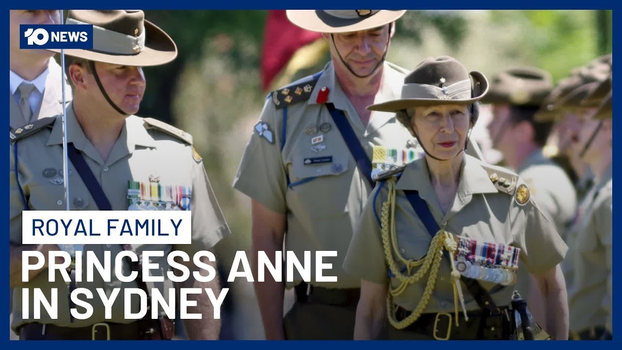 Princess Anne Attends Remembrance Sunday Service During Sydney Visit | 10 News