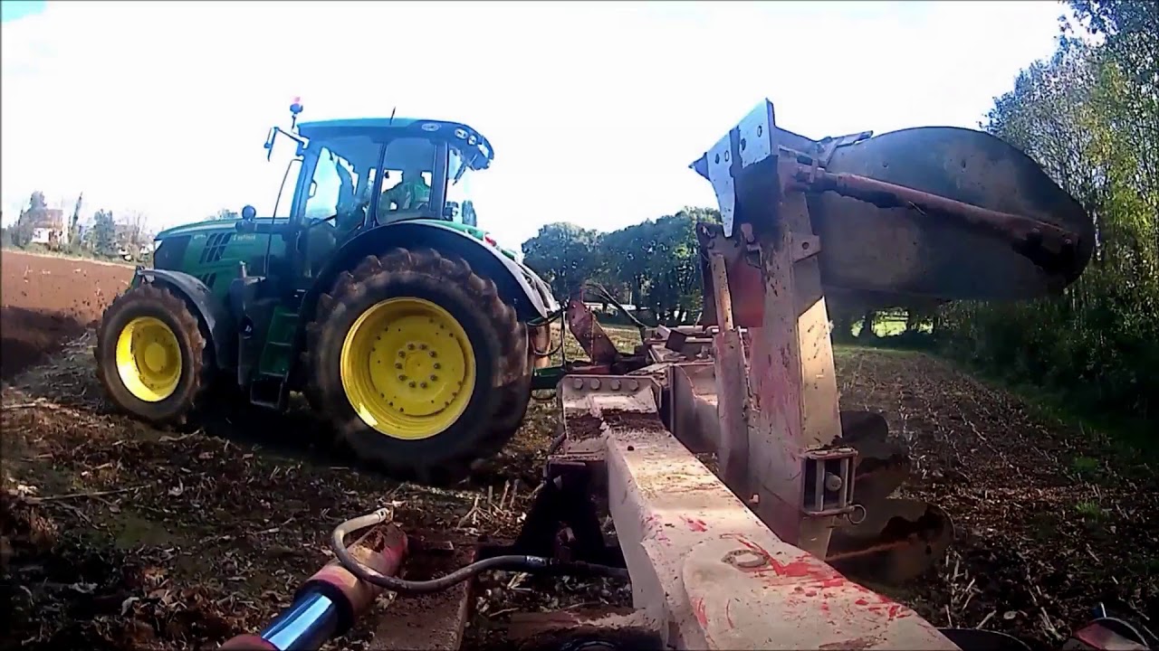 LABOUR  6175 R John deere ET Charrue naud 6 corps