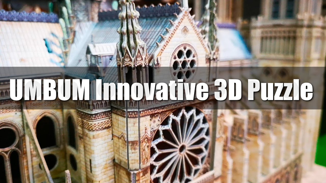 รีวิว 3D Puzzle - Notre Dame de Paris Cathedral, France Clever Paper