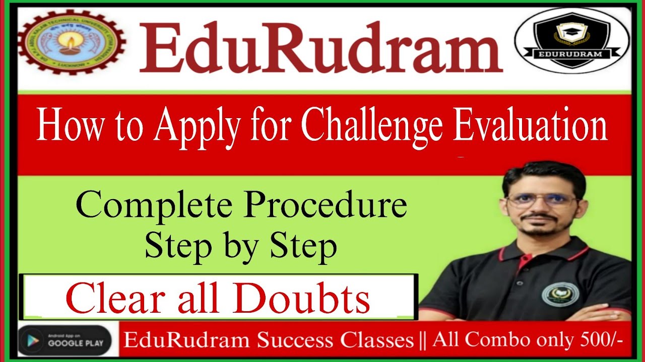 How to Apply for Challenge Evaluation || AKTU Challenge Evaluation || Clear All Doubts Step by Step