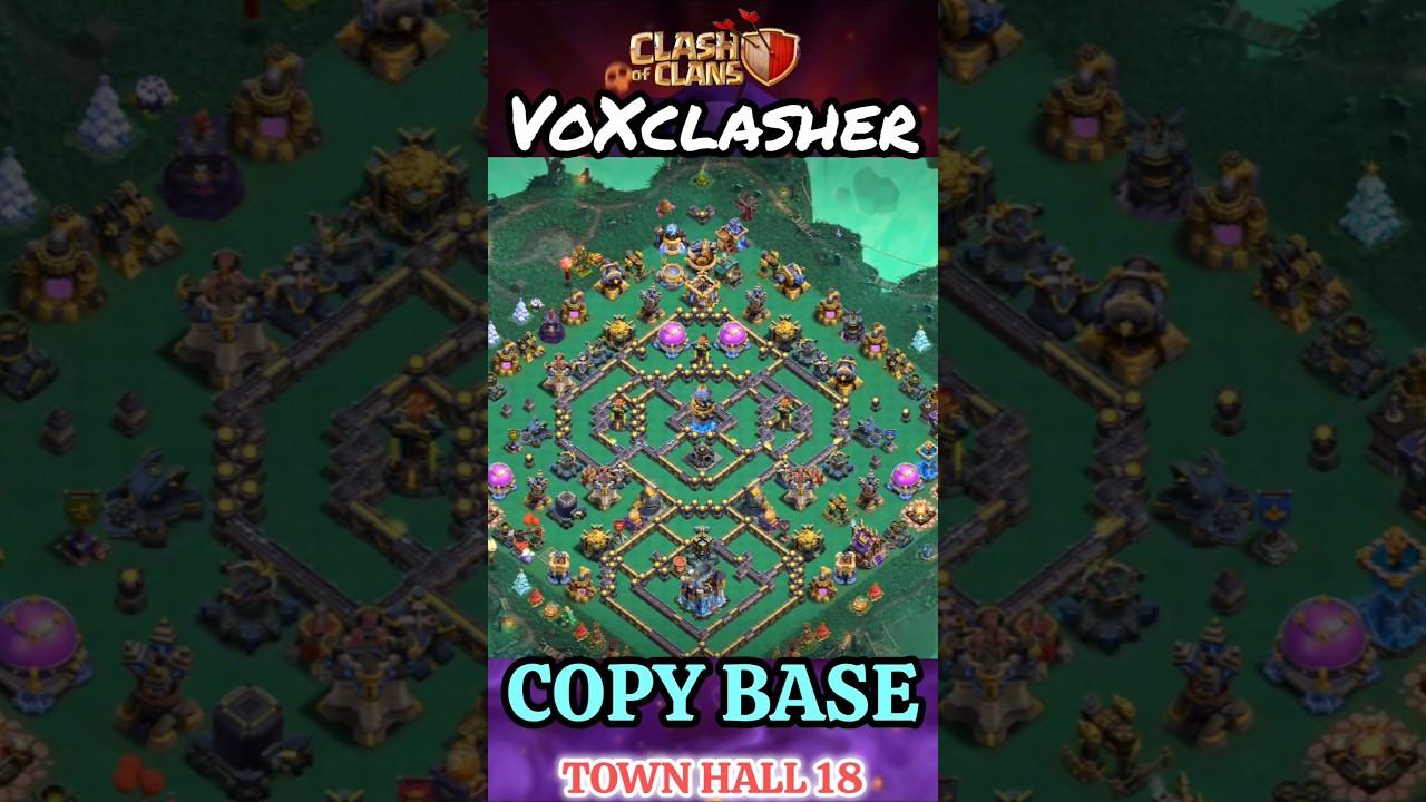 New Viral & Trending Town Hall 18 Base !! Anti Meteor Golem Legend League Base ( Clash of clans )