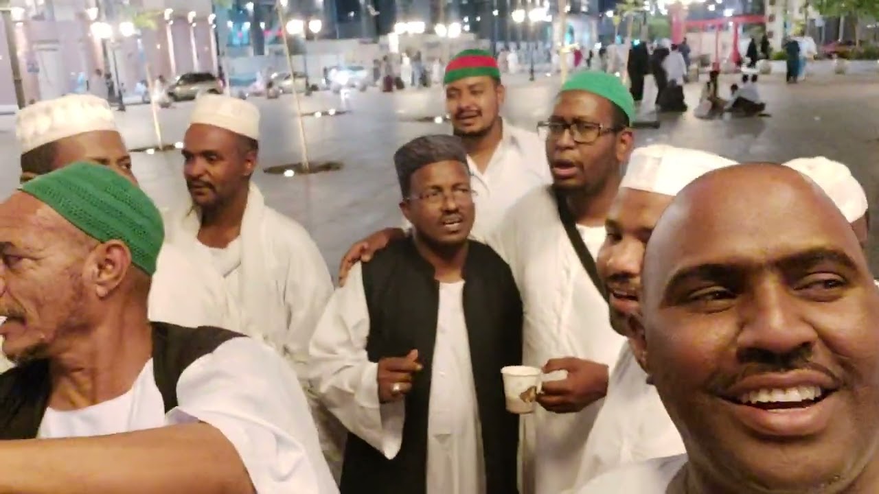 المادح محمدشكرالله والمادح برير مدحة المحبك جنا بالمدينة المنورة