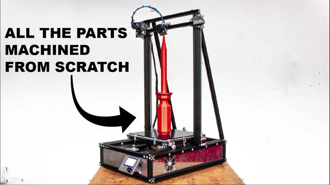 I MACHINED A 3D PRINTER FROM SCRATCH (NO 3D printed plastic parts)