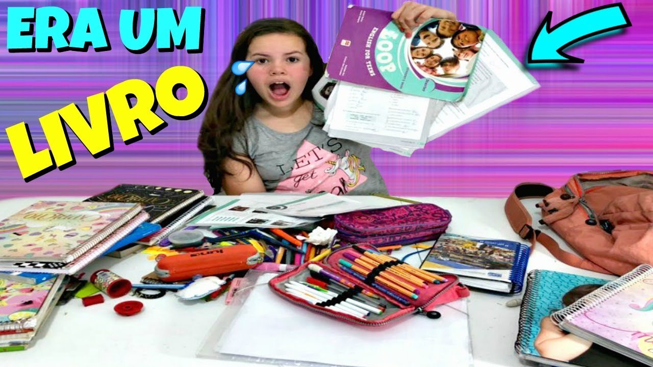 O QUE SOBROU DO MEU MATERIAL ESCOLAR 2018!!