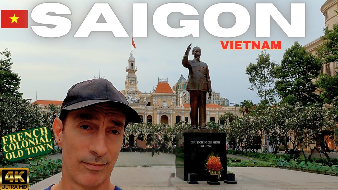 Французский колониальный старый город — Сайгон, Вьетнам 🇻🇳 4K