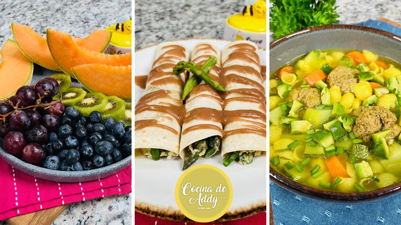 Menú Saludable 3 comidas Fáciles y Baratas. Apto GASTRITIS, Colitis, Hernia Hiatal | Cocina de Addy