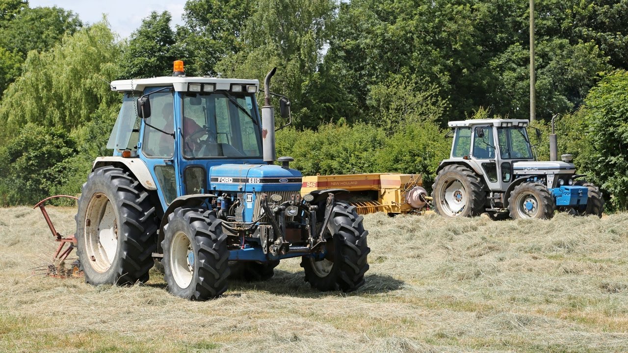 Классические модели Ford 7810 Silver Jubilee и 6810 Gen. III для сенокошения | Прессование с помо...