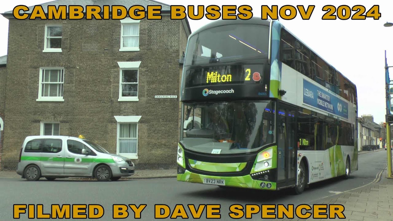 5349 Cambridge buses November 2024 filmed by Dave Spencer