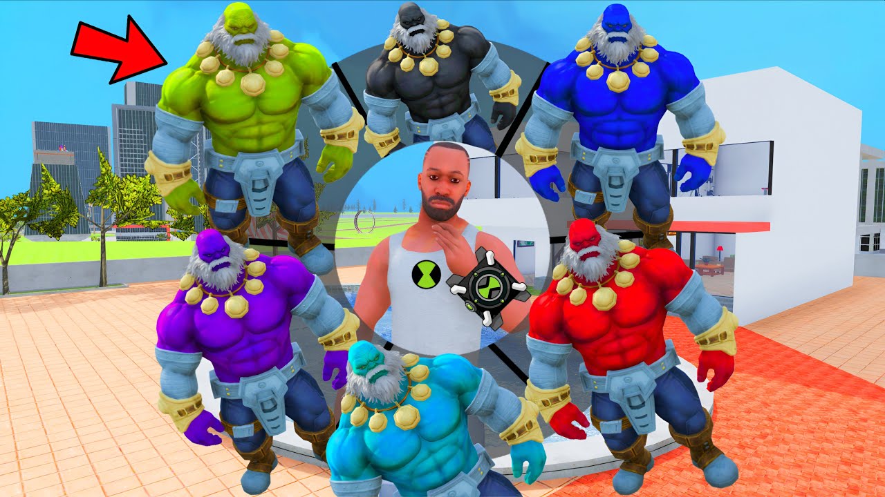 Playing As A Every CARTOON AVENGERS SUPERHERO DADDU HULK in INDIAN BIKE DRIVING 3D #1
